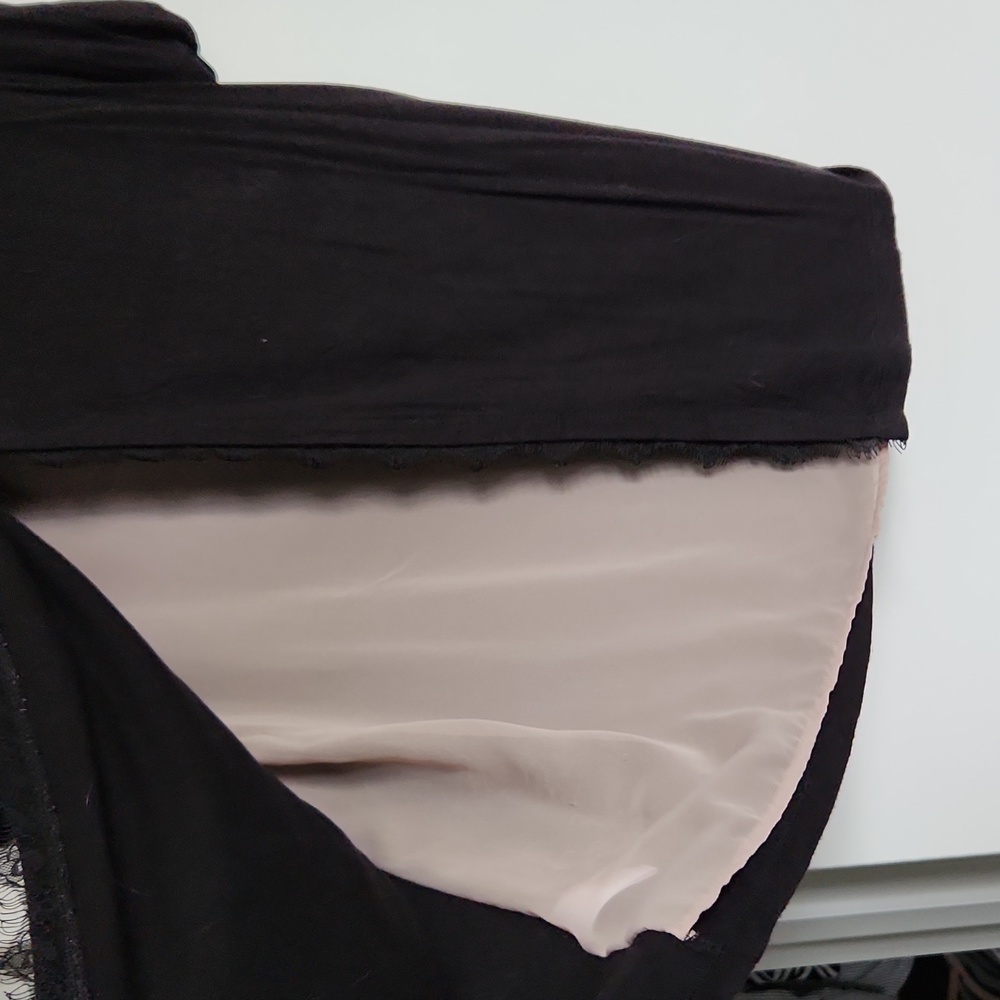 Black with Sheer Back Details - Picture 4 of 4